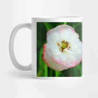 Poppy white flower photo Mug